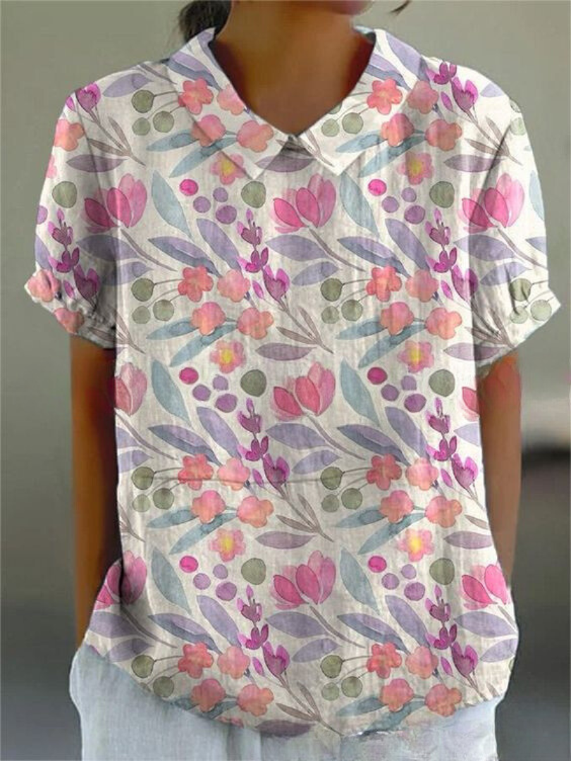 Lina | Floral Linned Bluse