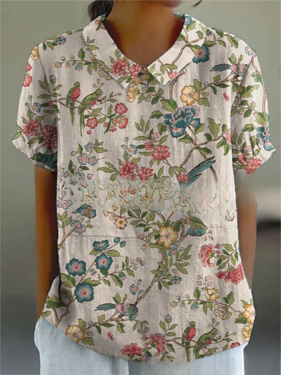 Lina | Floral Linned Bluse
