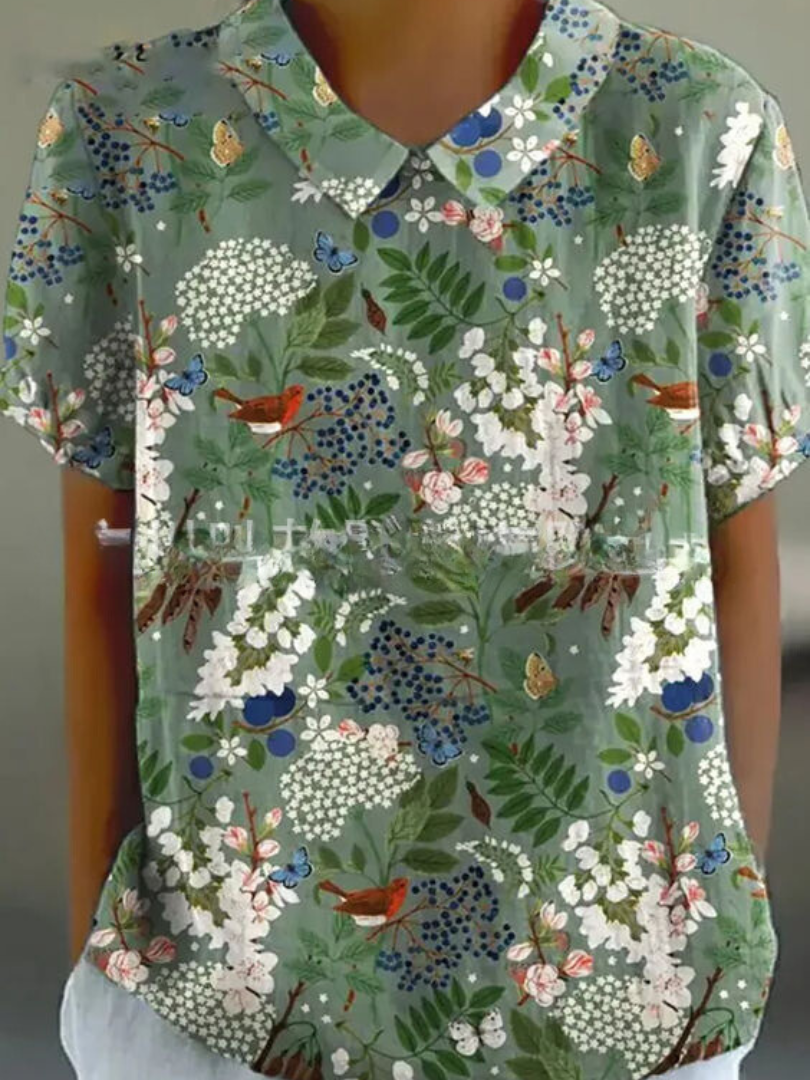 Lina | Floral Linned Bluse