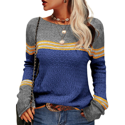 Vand ™ | Casual Strikket T-shirt med Striber