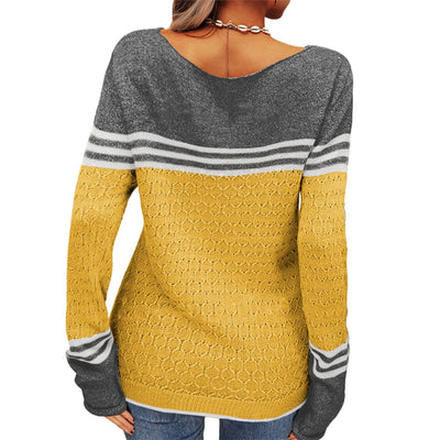 Vand ™ | Casual Strikket T-shirt med Striber