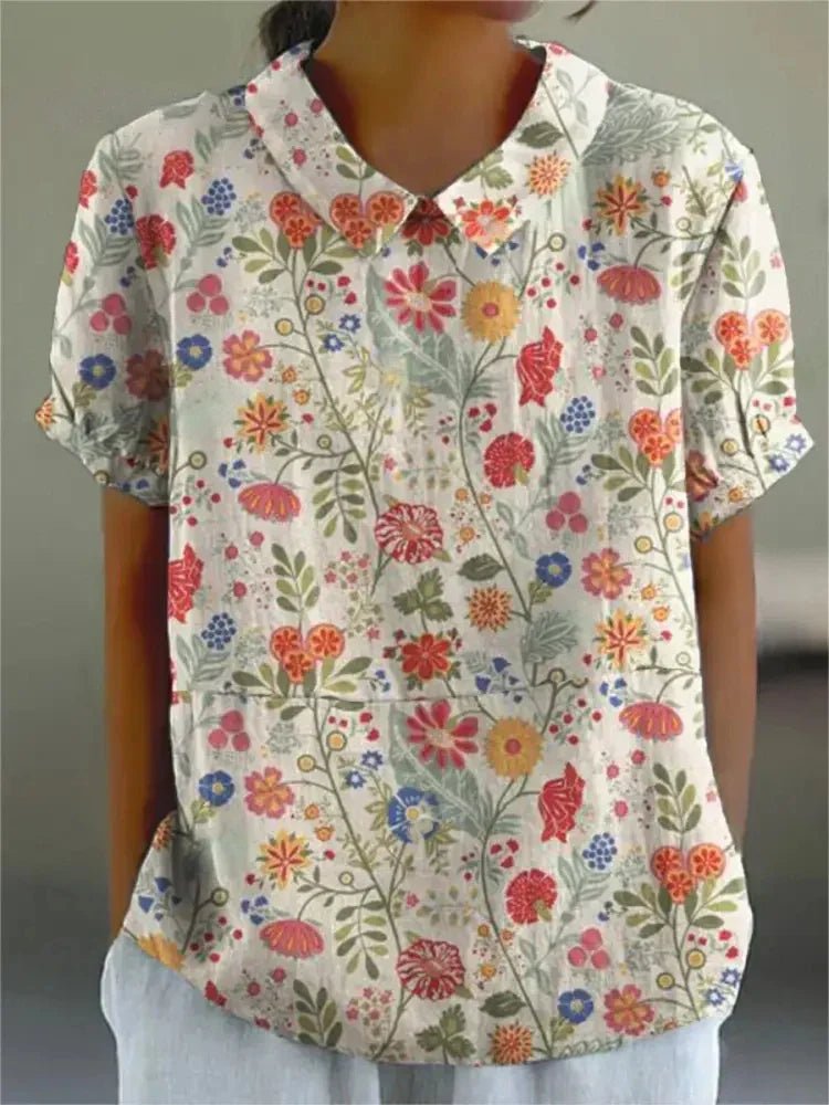 Lina | Floral Linned Bluse