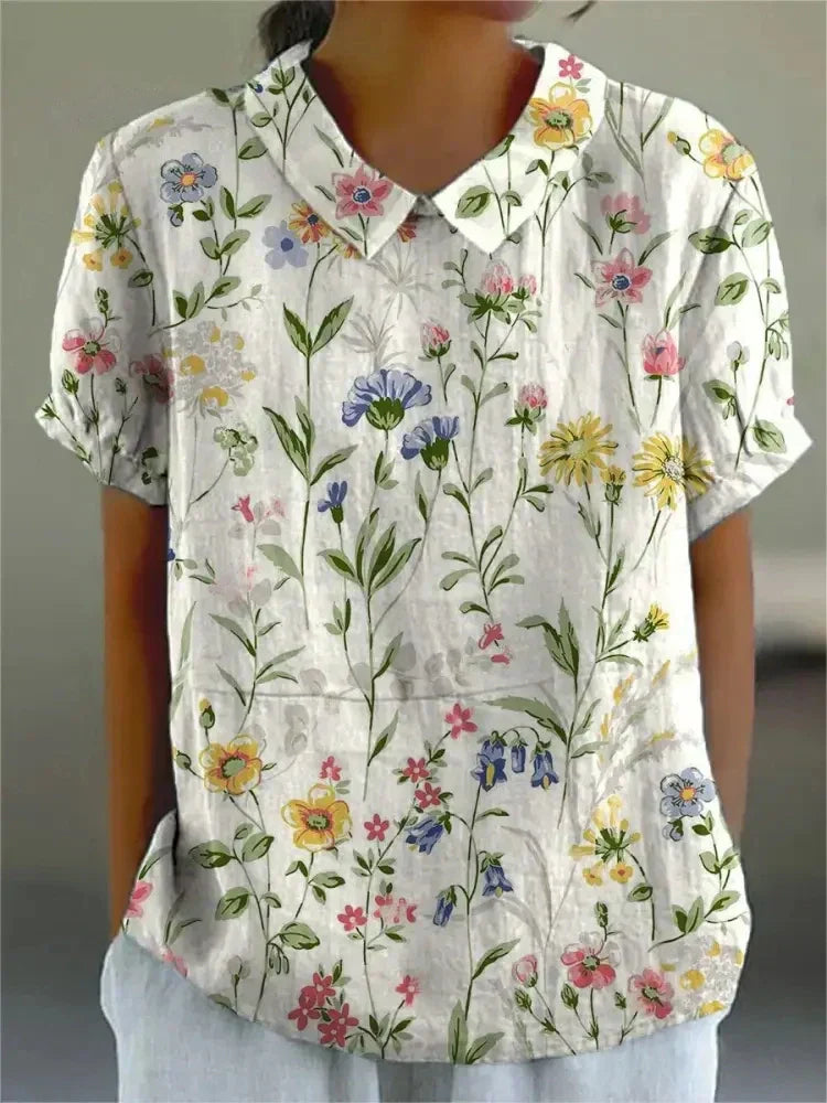 Lina | Floral Linned Bluse
