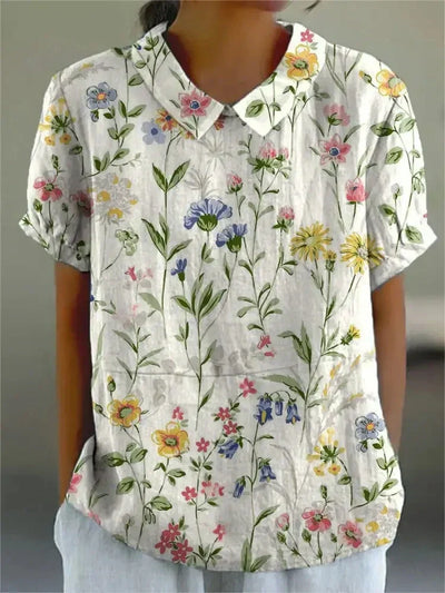 Lina | Floral Linned Bluse